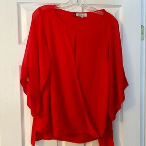 Jennifer Lopez Red Women's Top with wide sleeves Size L